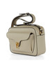 BEIGE | Borsa a tracolla in pelle martellata BEAT Large