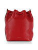 ROT | Beuteltasche aus genarbtem Leder BEAT GENERATION Medium