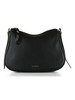 SCHWARZ | NORY Small Schultertasche aus genarbtem Leder