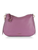 VIOLA CHIARO | Borsa a spalla in pelle martellata NORY Small