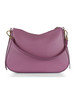 HELLVIOLETT | NORY Small Schultertasche aus genarbtem Leder