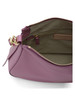 VIOLA CHIARO | Borsa a spalla in pelle martellata NORY Small