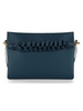 BLAU | BOHEME Medium Schultertasche aus genarbtem Leder