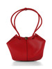 ROT | KAMY Small Schultertasche aus Leder