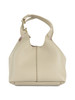 BEIGE | Borsa a mano in pelle martellata C-EASY Small