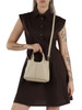 BEIGE | Borsa a mano in pelle martellata C-EASY Small