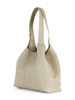BEIGE | Borsa a spalla in pelle martellata C-EASY