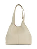 BEIGE | Borsa a spalla in pelle martellata C-EASY