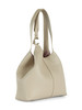 BEIGE | Borsa a spalla in pelle martellata C-EASY