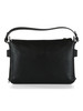 NERO | Borsa a spalla in pelle martellata GRETEL RIBBON Medium