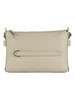 BEIGE | Borsa a spalla in pelle martellata GRETEL RIBBON Large