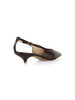 MARRONE | Scarpe slingback in pelle con fascetta posteriore
