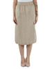 BEIGE | Gonna in misto cupro con tasche cargo