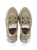 BEIGE | Sneakers CLUB105 in suede e tessuto effetto rafia