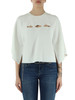 BIANCO | BETTER: Maglia in misto viscosa con dettagli cut-out