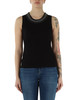 NERO | Canotta a costine in cotone stretch