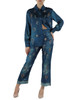 BLU | Pantalone stampato in satin