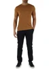 MARRONE CHIARO | Maglia manica corta in cotone ultrafine