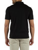 SCHWARZ | Second Skin Polo aus Baumwollmischung