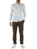 BIANCO | Camicia in jersey di cotone Supima