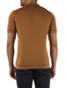 MARRONE CHIARO | Camicia manica corta in maglina di cotone ultrafine