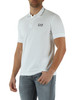 BIANCO | Polo slim fit in cotone piquet con stampa logo