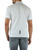 BIANCO | Polo slim fit in cotone piquet con stampa logo