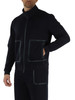 BLU SCURO | Felpa con zip in misto cotone SCOTT Transeasonal