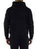 BLU SCURO | Felpa con cappuccio in misto cotone PARKER 03 Transeasonal