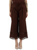 BRAUN | Cropped-Hose aus Stretch-Baumwolle