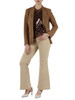 BEIGE | Giacca modello blazer in suede BEATRIZ