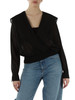 SCHWARZ | CASTIGLIONE Bluse aus Viskose- und Baumwollvoile