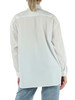 BIANCO | Camicia oversize a righe in misto viscosa