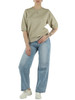 BEIGE | Felpa manica corta in misto cotone