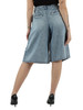 BLU | Bermuda jeans con pinces frontali
