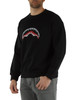 SCHWARZ | Rundhals-Sweatshirt SCRIBBLE EMBROIDERY SHARK