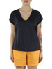 BLU | T-shirt collo a V in lino ARENDAL