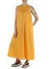 Hellorange | Ausgestelltes Leinenkleid UKARA