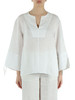 BIANCO | Blusa oversize in lino JENA