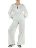 BIANCO | Blusa oversize in lino JENA
