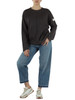 DUNKELGRAU | Oversize-Sweatshirt aus gebürsteter Baumwolle ANKARA