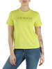 LIMETTE | Boxy Regular T-Shirt aus Baumwolle mit Pailletten-Logo