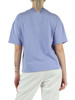 VIOLA CHIARO | T-shirt oversize in cotone con logo frontale