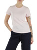 ROSA | T-shirt in cotone con logo frontale