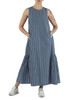 BLU | Abito midi in cotone a righe