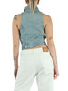 HELLBLAU | Denimweste mit Logo-Plakette