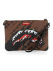 MARRONE | Pochette a tracolla SMEARED GRUNGE