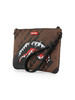 MARRONE | Pochette a tracolla SMEARED GRUNGE