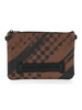 MARRONE | Pochette a tracolla SMEARED GRUNGE