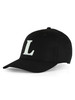 NERO | Cappellino in misto cotone con patch logo